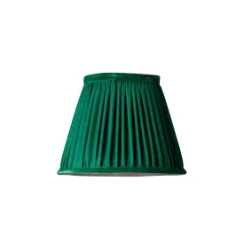 18cm pendant shade in emerald silk with velvet tape