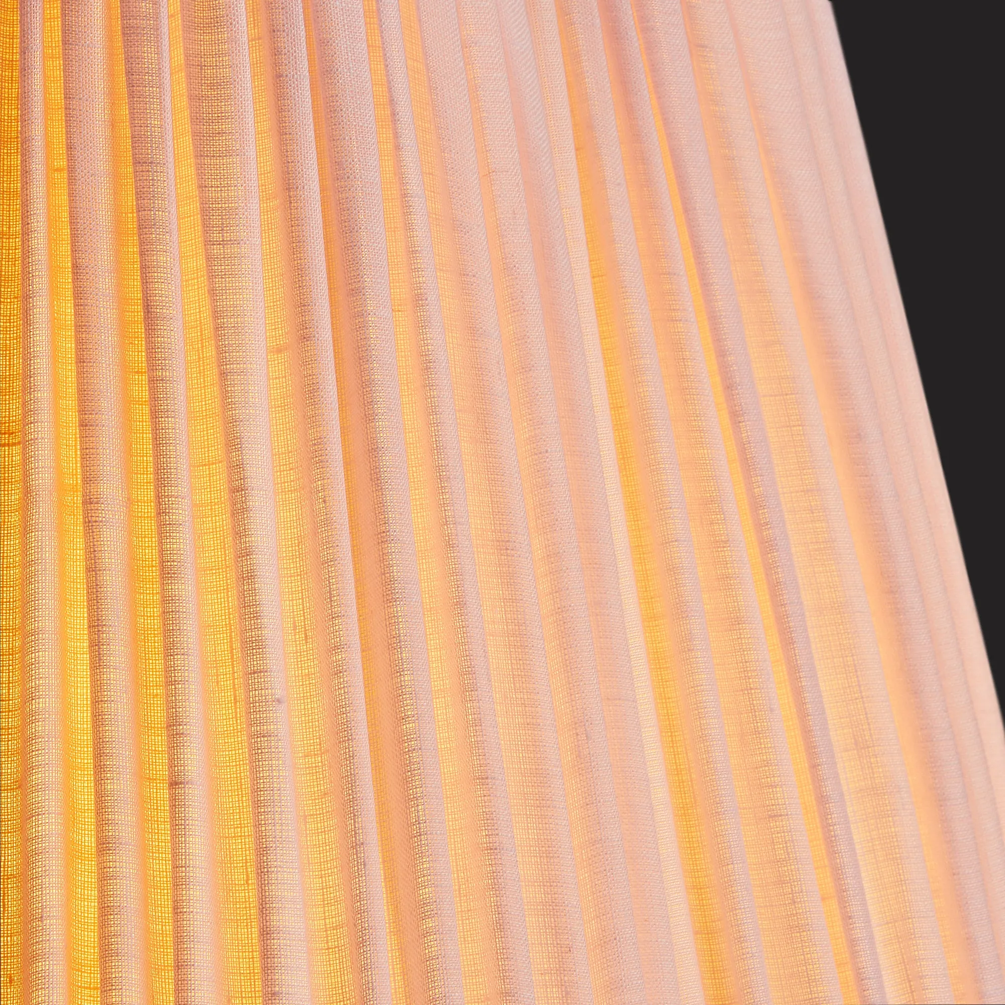 25cm scalloped empire shade in marshmallow linen