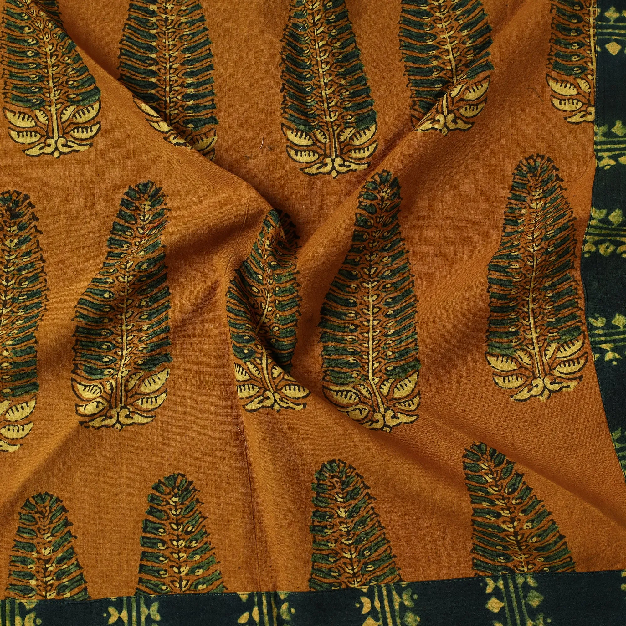Ajrakh Block Printed Cotton Bandana