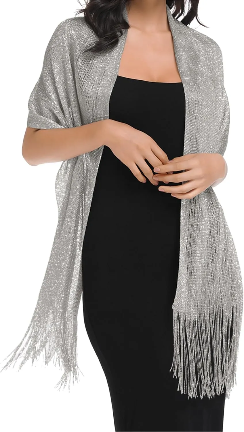 BANETTETA Shawls for Wraps Evening Dresses Scarf for Women Formal Shawl for Evening Party with Buckle for Wedding Shawl