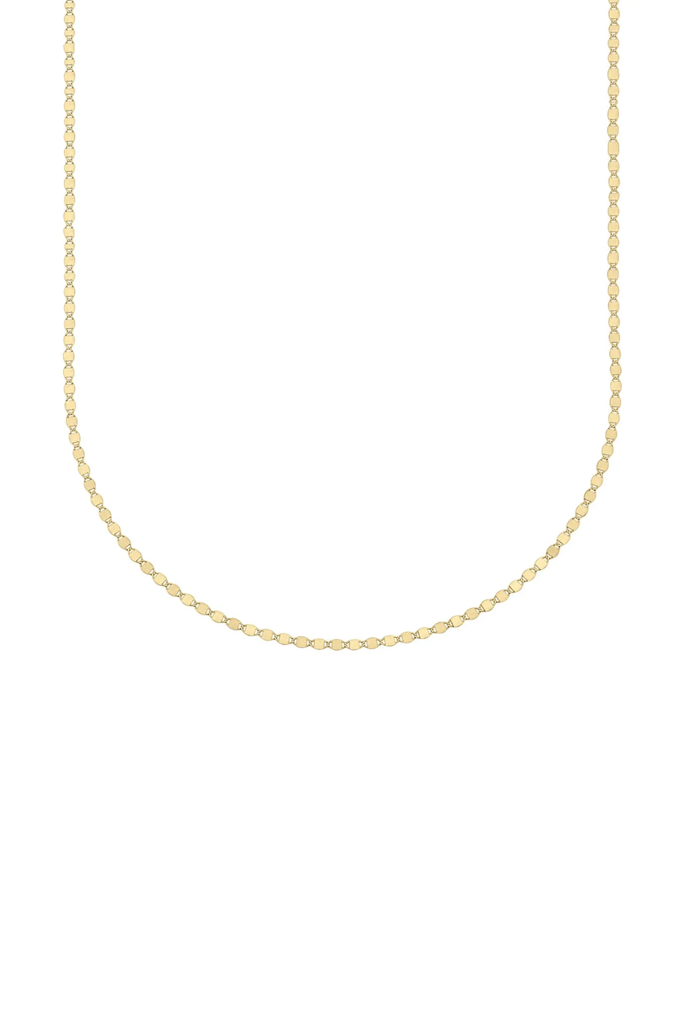 Carrie Hoffman- 16" 14K Flat Oval Necklace