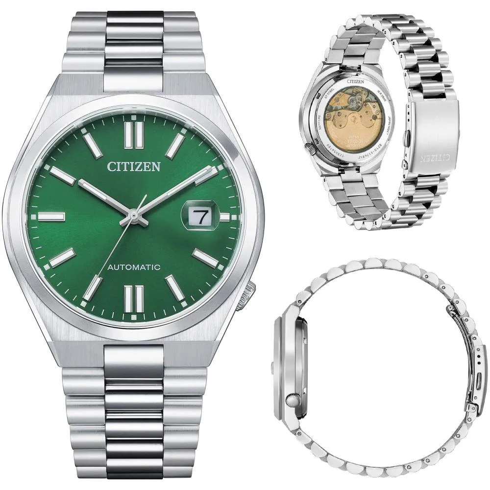 Citizen Tsuyosa Series Mens Automatic Watch - Green Dial, Model NJ0150-81X