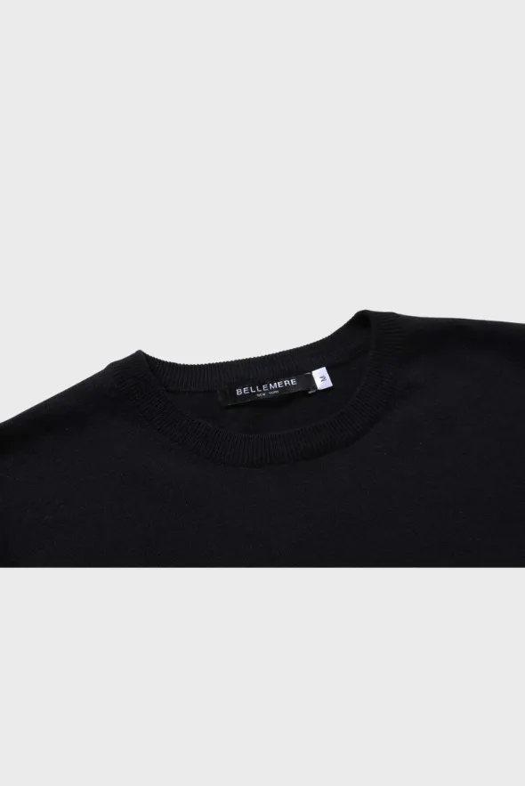Classic Crew Neck Cotton Cashmere T-Shirt