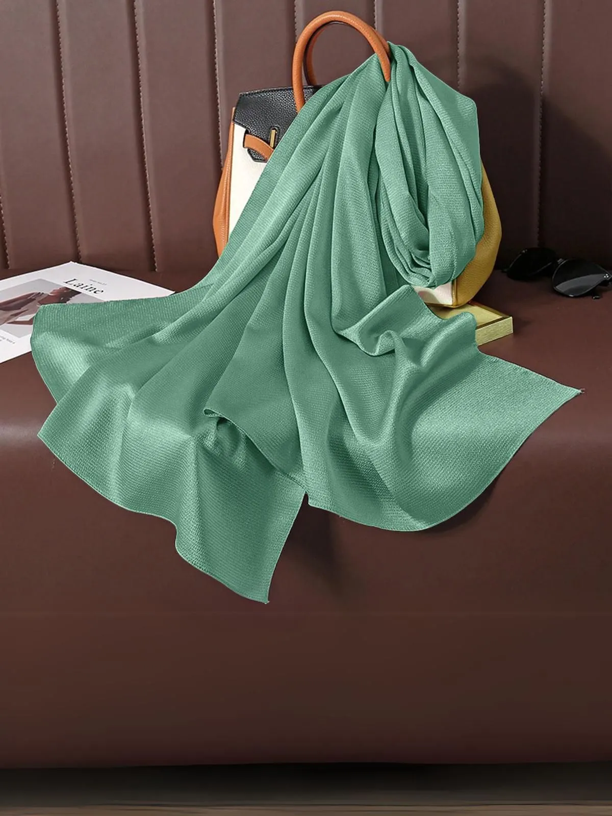 Coco Silk Hijab - Turquoise