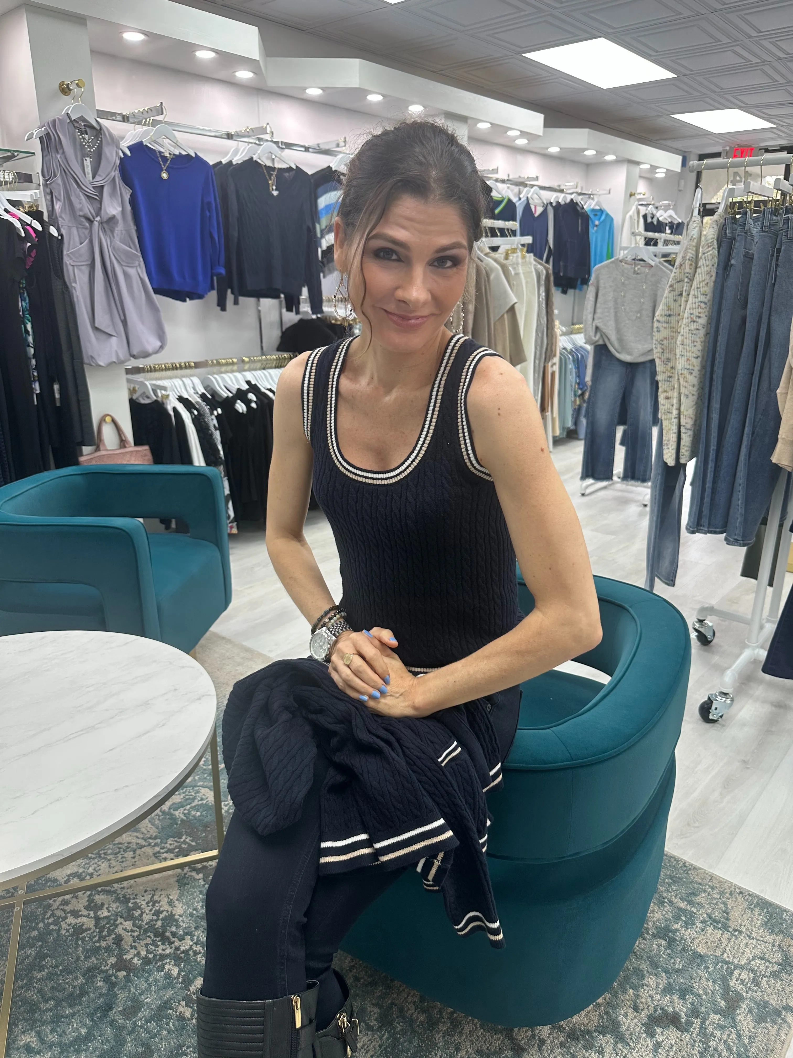 Cotton Cashmere Tank Top