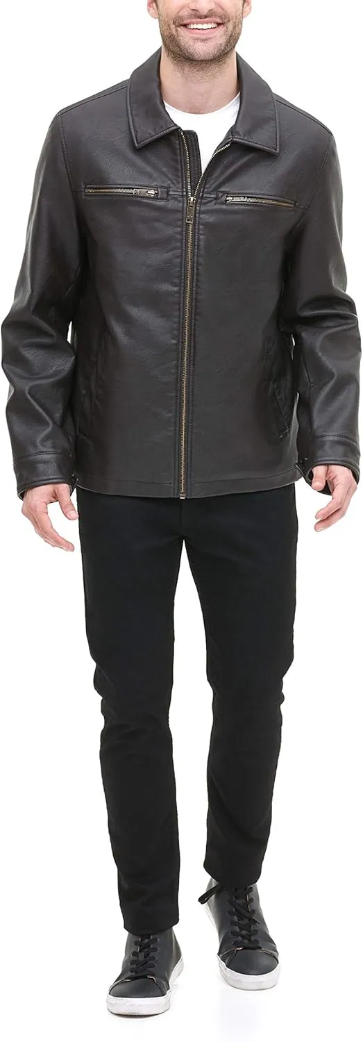 Dockers Men's James Faux Leather Jacket (Regular, Big & Tall Sizes)