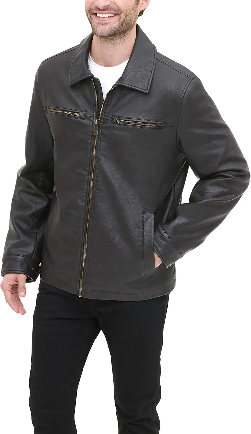 Dockers Men's James Faux Leather Jacket (Regular, Big & Tall Sizes)