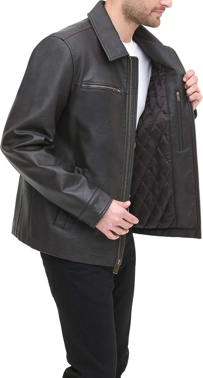 Dockers Men's James Faux Leather Jacket (Regular, Big & Tall Sizes)