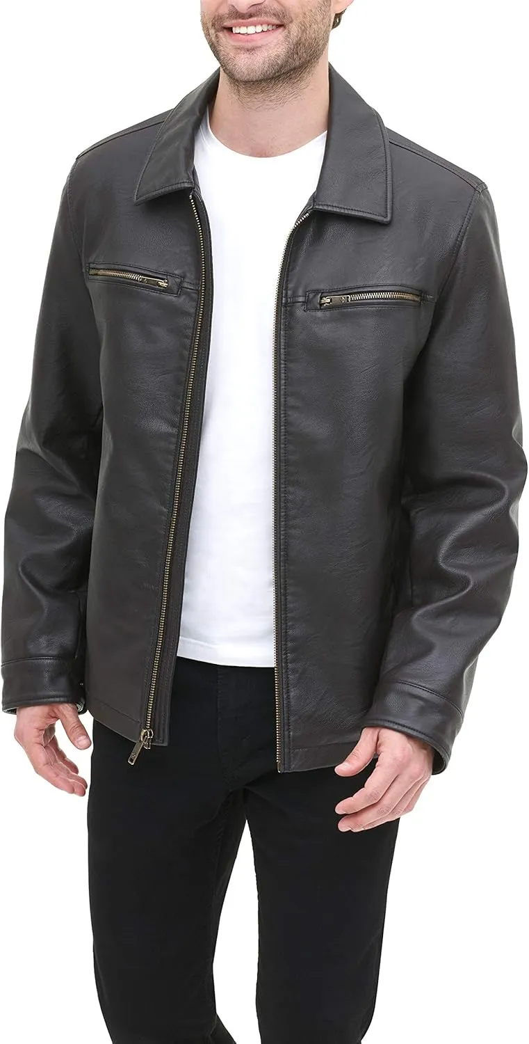 Dockers Men's James Faux Leather Jacket (Regular, Big & Tall Sizes)