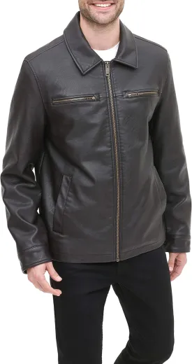 Dockers Men's James Faux Leather Jacket (Regular, Big & Tall Sizes)