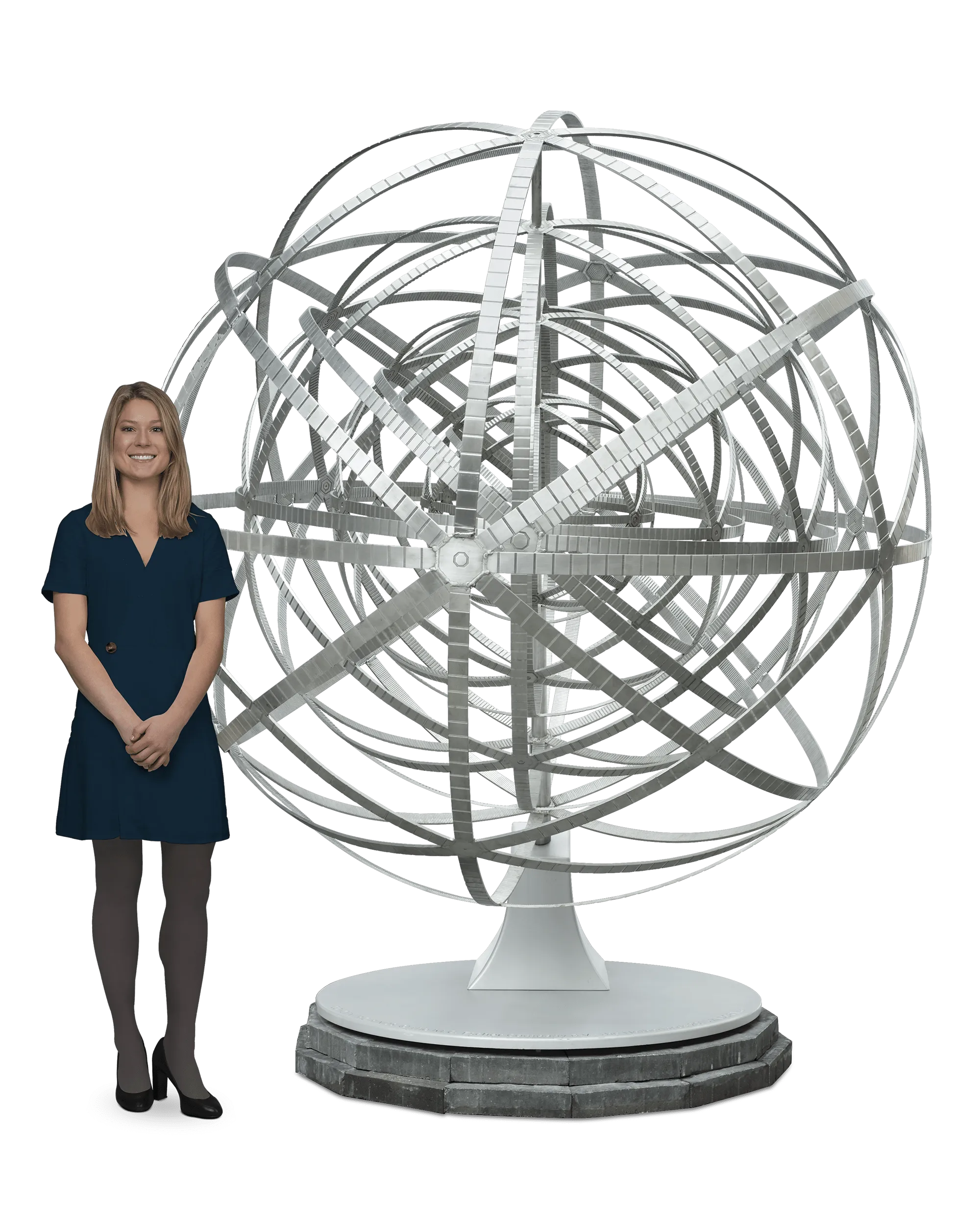Escher-Inspired Sculpture "Concentric Rinds" by Zadora-Gerlof