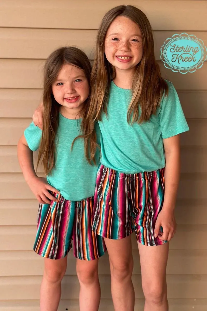 KIDS Color Me Serape Shorts*