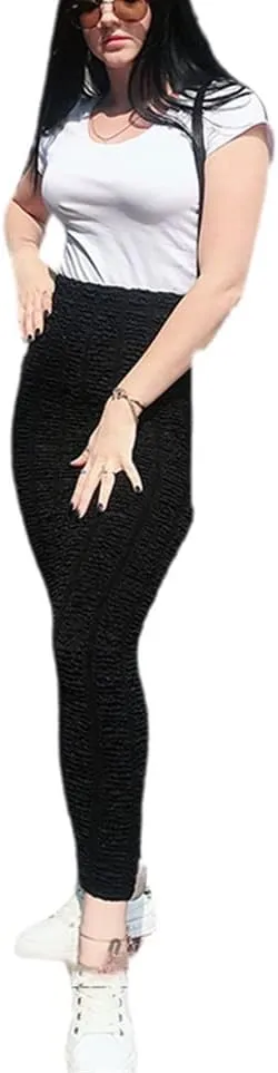 Korean Women Muslim Knitted High Waist Maxi Pencil Long Skirt