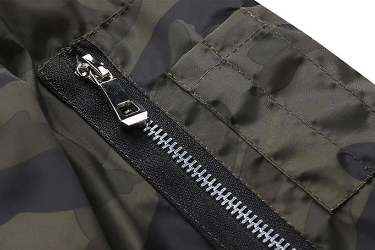 Mens Outwear Bomber Jacket Lightweight Military Casual Windbreak Camouflag Coat