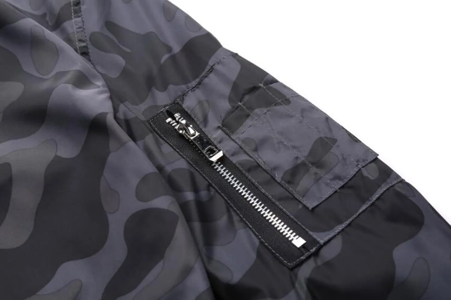 Mens Outwear Bomber Jacket Lightweight Military Casual Windbreak Camouflag Coat