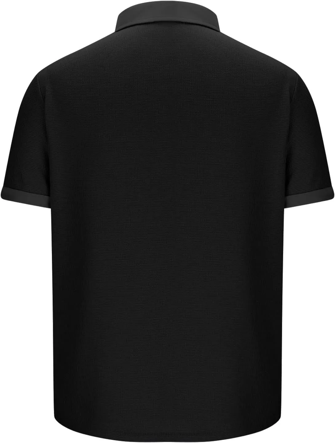 Men's Waffle Knit Polo Shirts Summer Short Sleeve Texture Lightweight Golf Shirts Sweater Muscle T-Shirt Tops