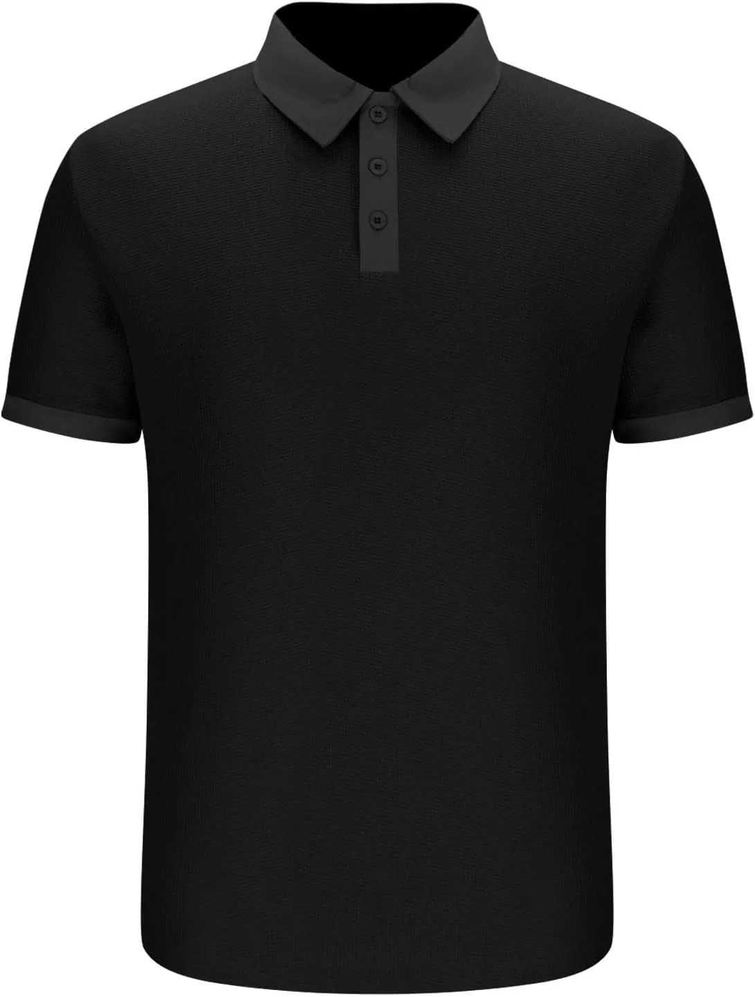 Men's Waffle Knit Polo Shirts Summer Short Sleeve Texture Lightweight Golf Shirts Sweater Muscle T-Shirt Tops