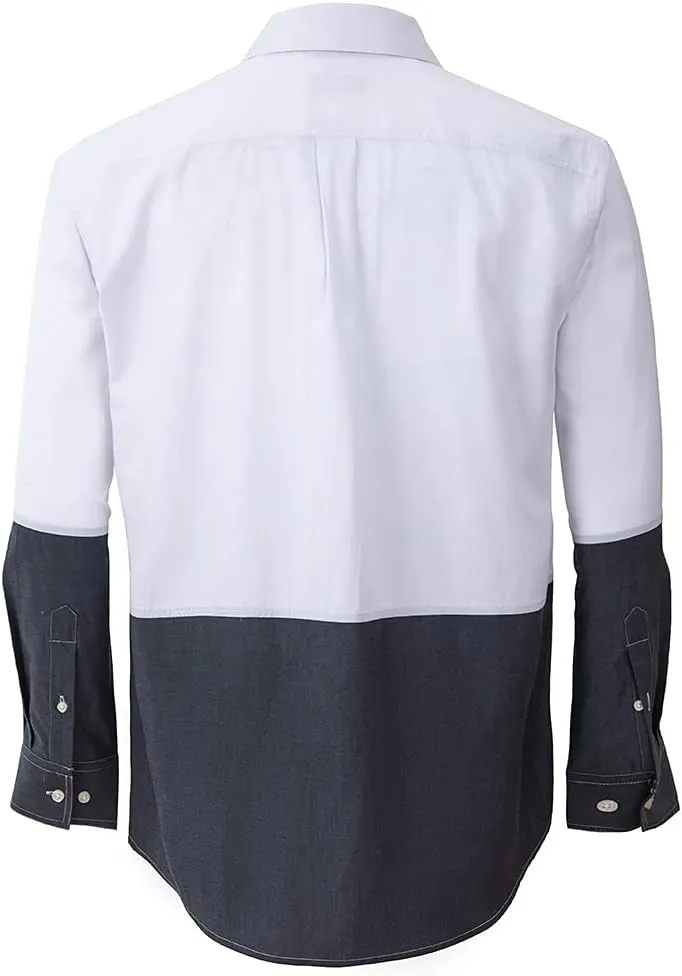 PASHARTUK Cotton Regular Fit Mens Long Sleeve Shirts Button Down Shirts for Men