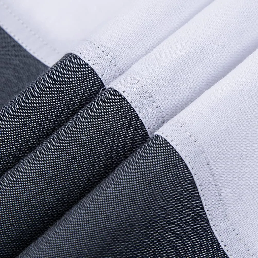 PASHARTUK Cotton Regular Fit Mens Long Sleeve Shirts Button Down Shirts for Men