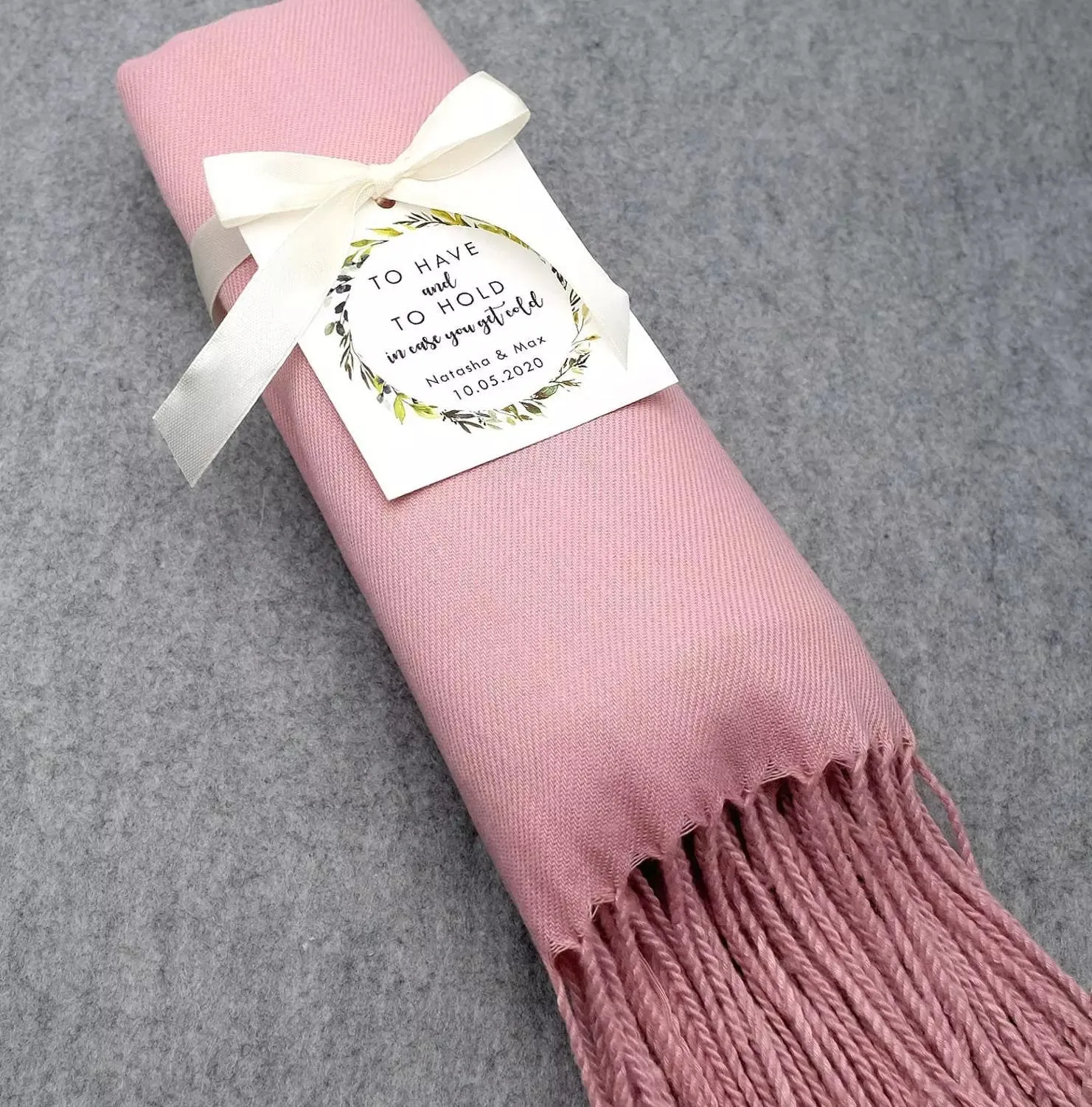 Personalized  Bridesmaid Gift, Bridal Wrap, Wedding Scarf, Bridesmaid Shawl, Bridal Shower Favors, Bridesmaid Proposal, Pashmina, Monogram