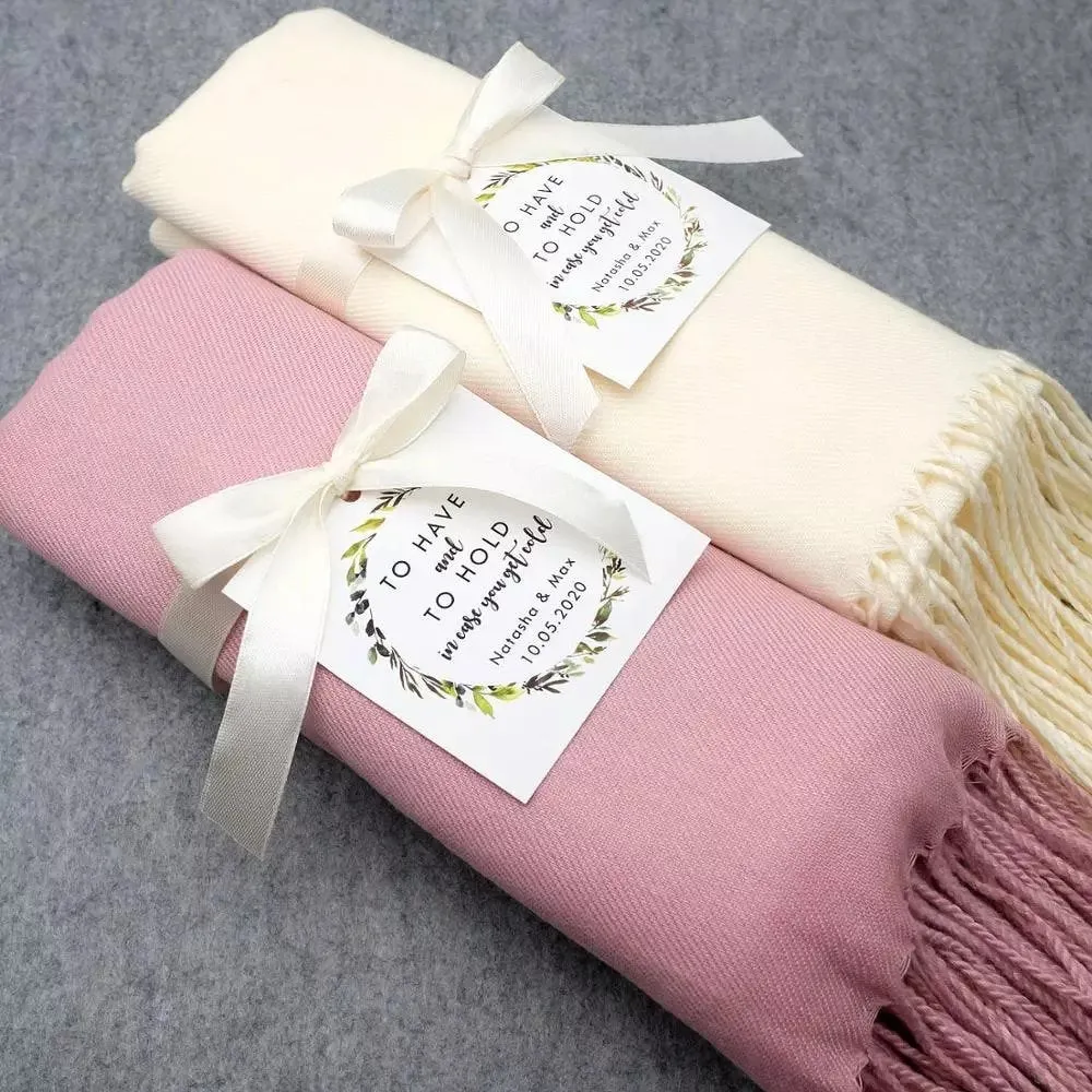 Personalized  Bridesmaid Gift, Bridal Wrap, Wedding Scarf, Bridesmaid Shawl, Bridal Shower Favors, Bridesmaid Proposal, Pashmina, Monogram