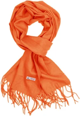 Plain Solid Color Cashmere Feel Classic Soft Luxurious Winter Scarf For Men Women