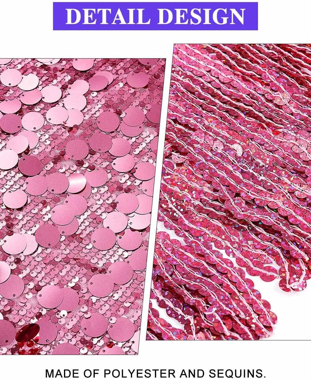 REETAN Pink Rave Outfit Light Up Sequin Jacket for Women