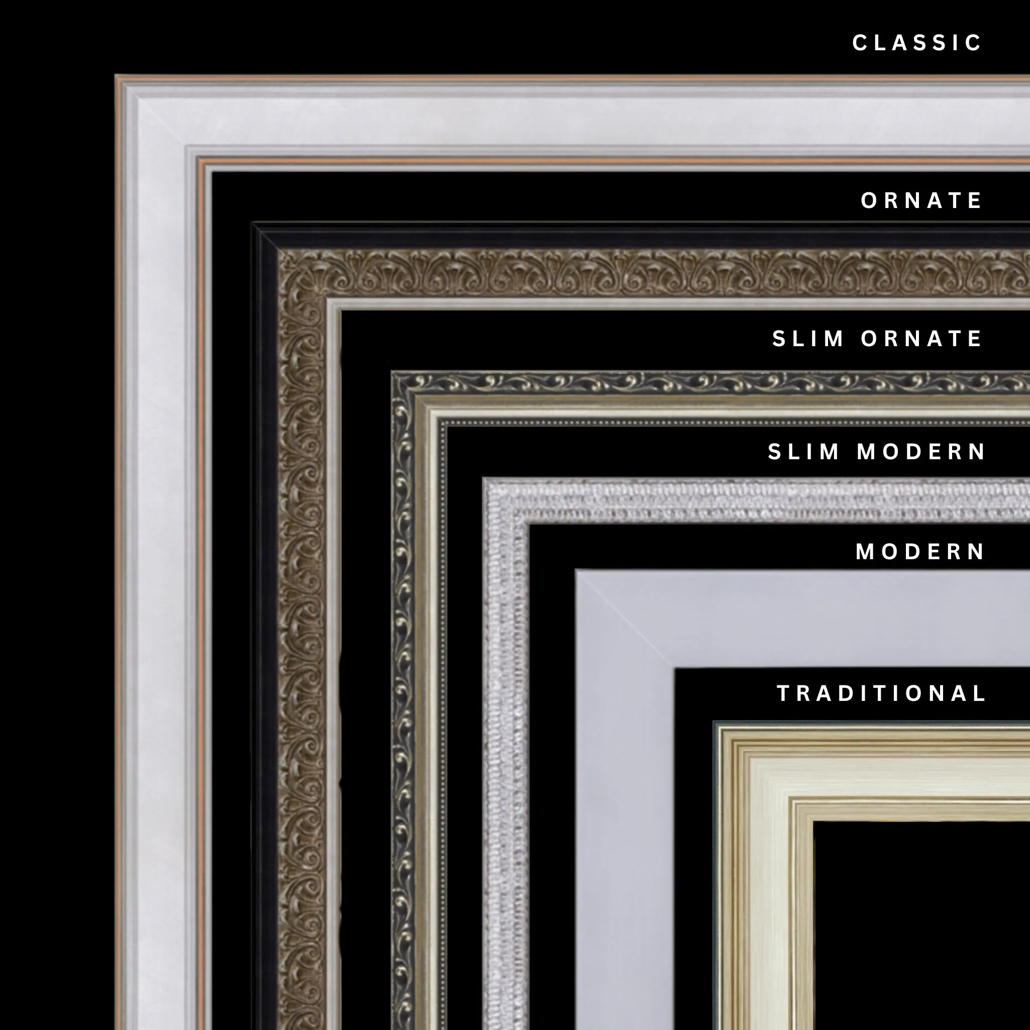 Silver 27x20 Picture Frame Ornate Traditional Classic Antique