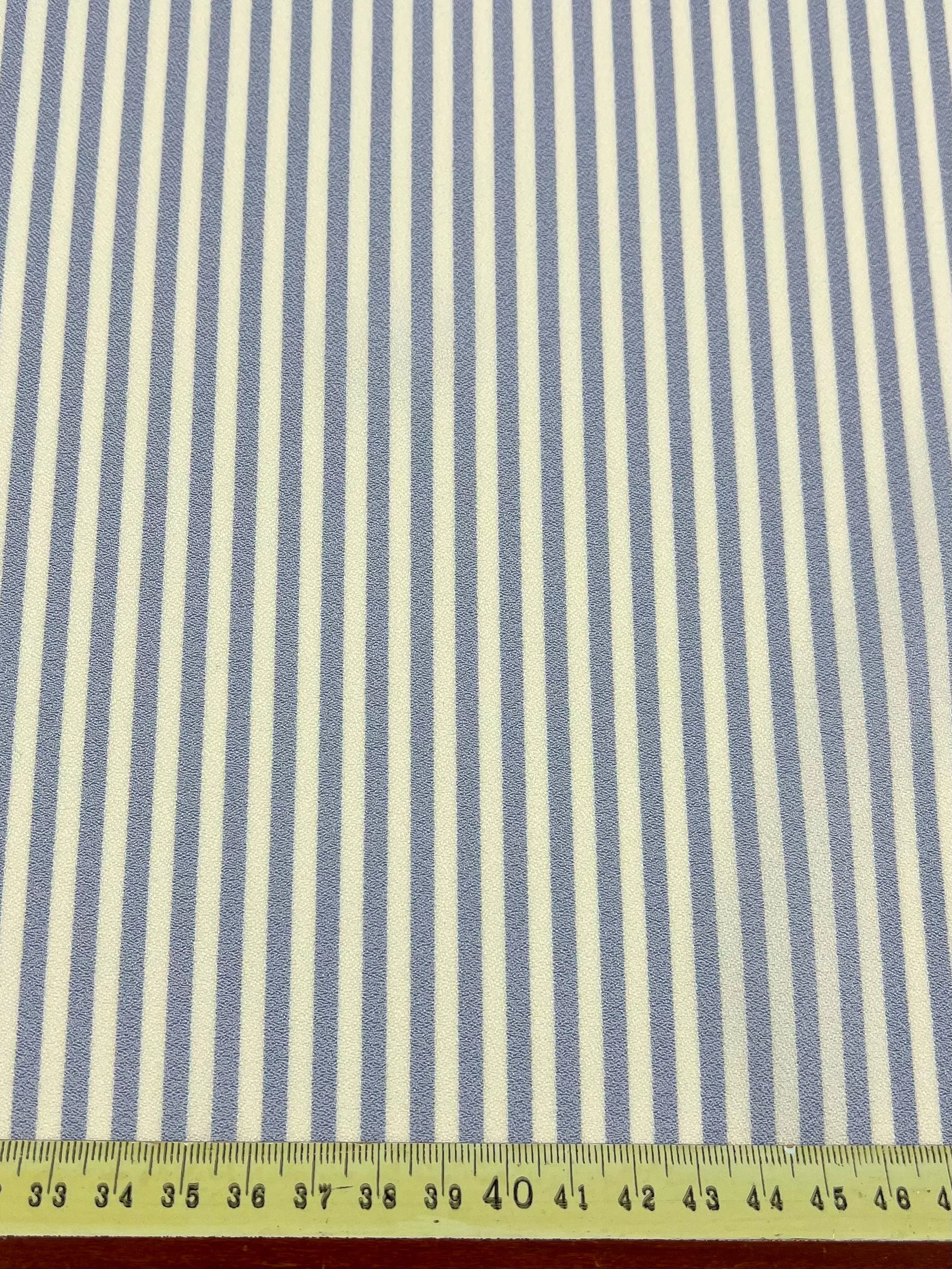 Striped Crepe - Pale Iris - 150cm