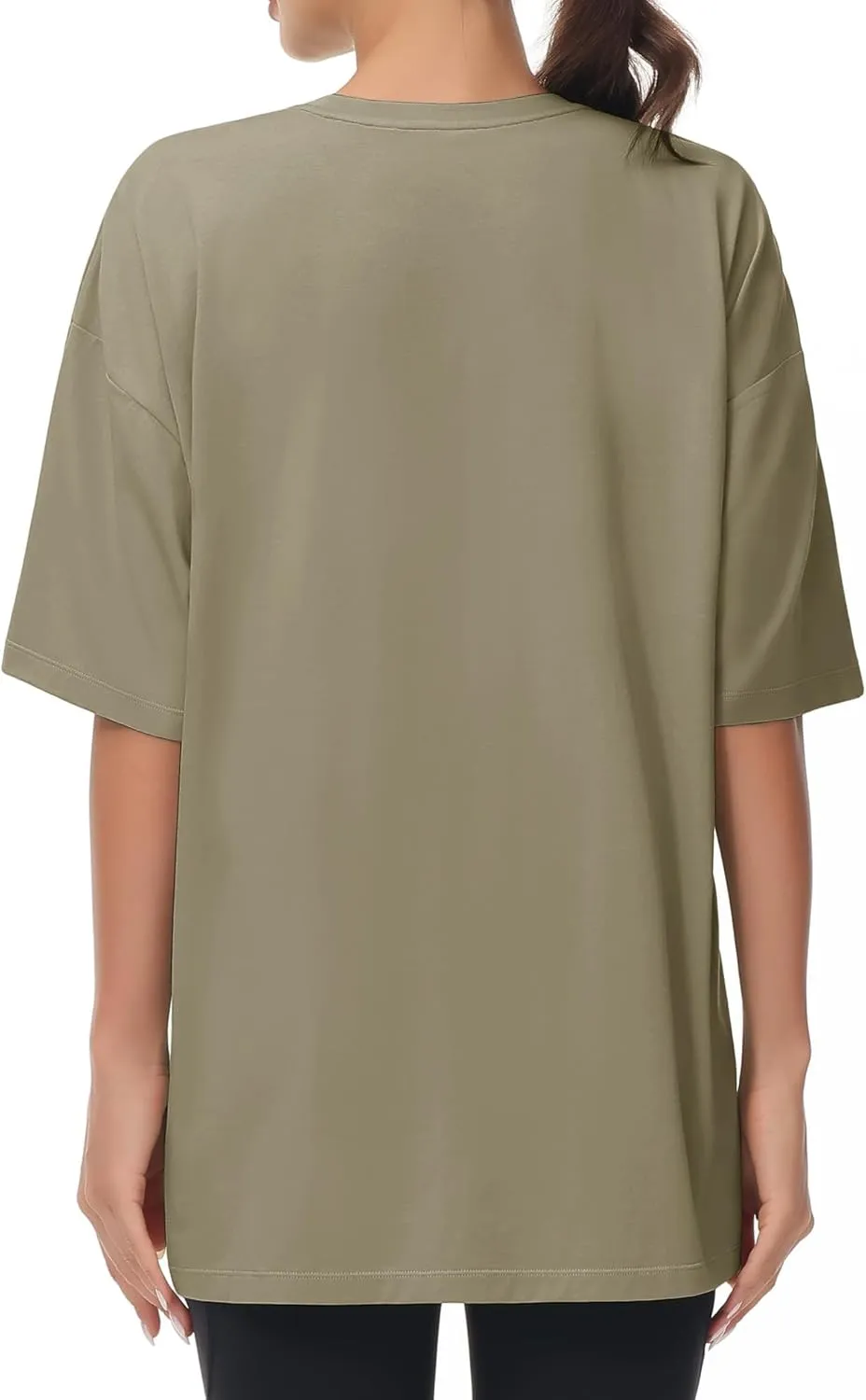 THE GYM PEOPLE Women's Casual Oversized T-Shirts Summer Crewneck Short Sleeve Workout Basic Tee Tops