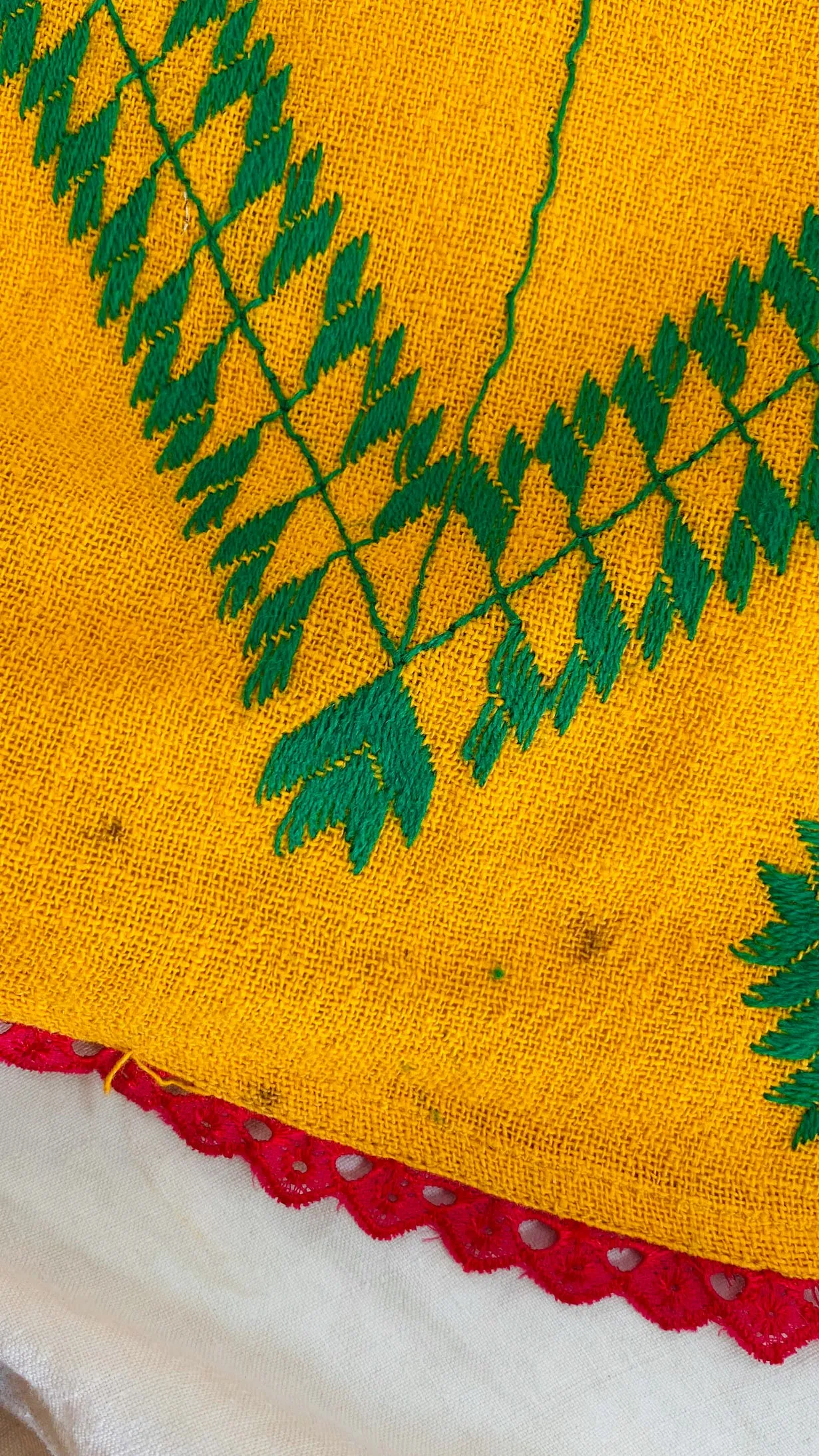 Vintage Indian Embroidered Shawl & Throw.  0130