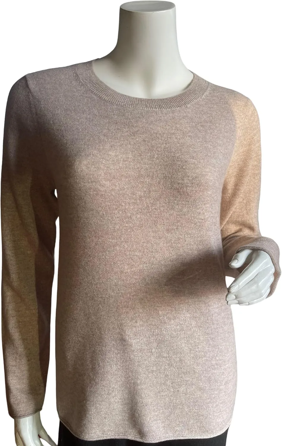 Women's 100% Cashmere Long Sleeve Crew Neck Sweater. Comfort, Luxury, and Soft Silky Texture - Essential Classic Pullover