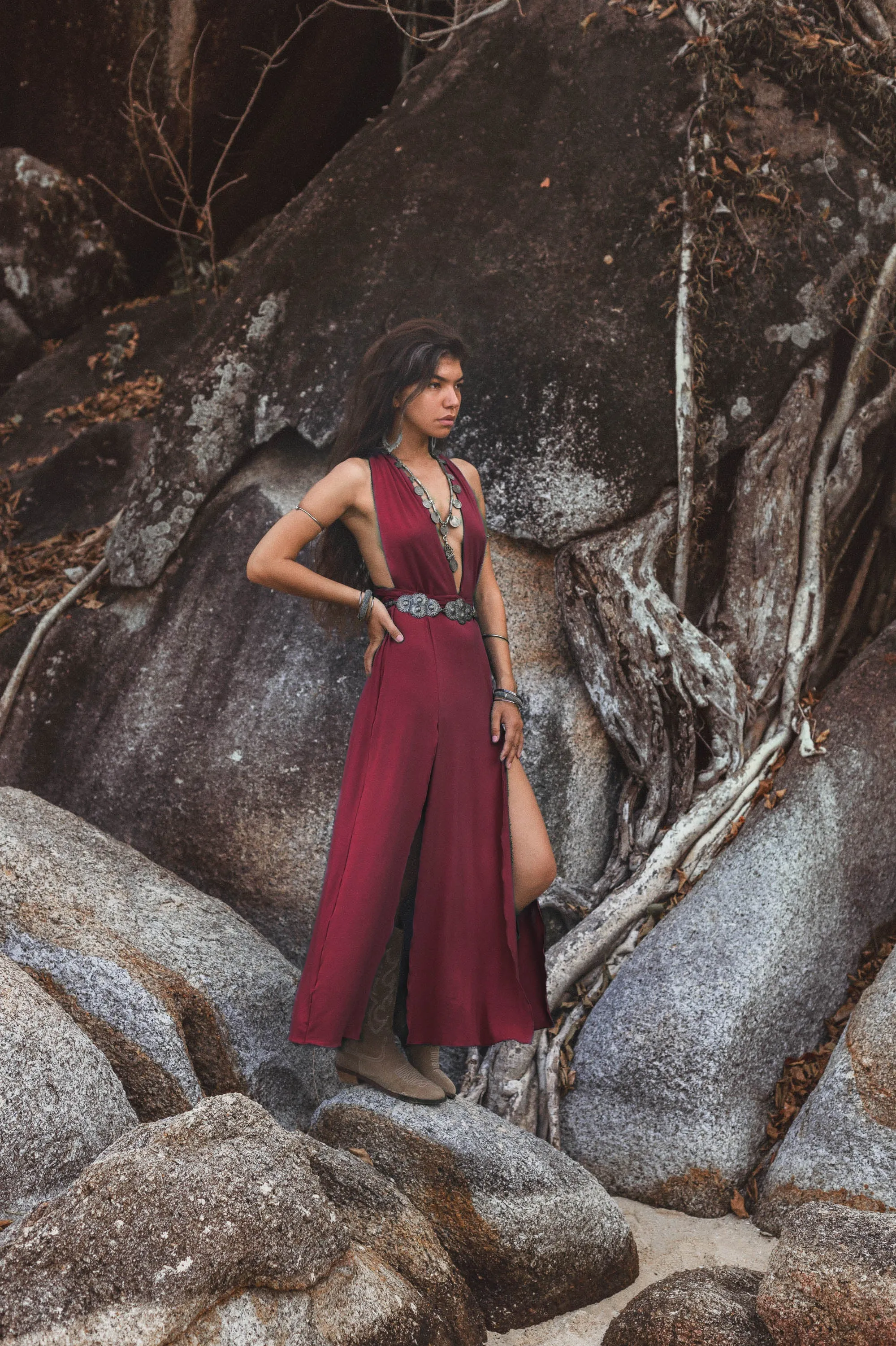 Zephyra Dress Red